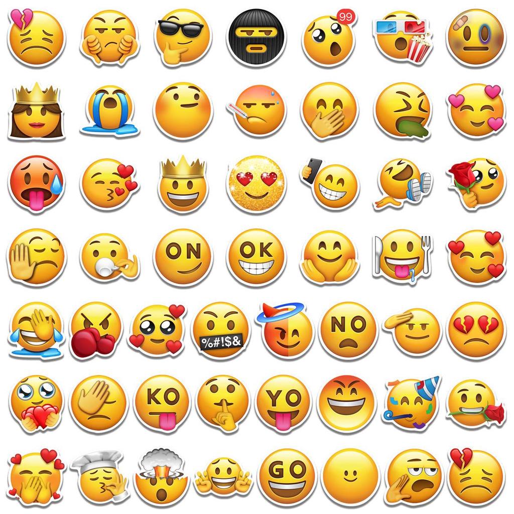 52 Popular Funny Minions Emoji Stickers for DIY Phone Cases and Decoration