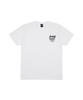 CREAM SODA LAB [2Pack] Quarter Logo Short Sleeve T-Shirt White (Blue) White (Black)