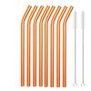 Colorful Glass Straws Reusable Drinking Straw Eco-friendly High Borosilicate Glass Straw Glass Favors Bar Drinkware Tube Party