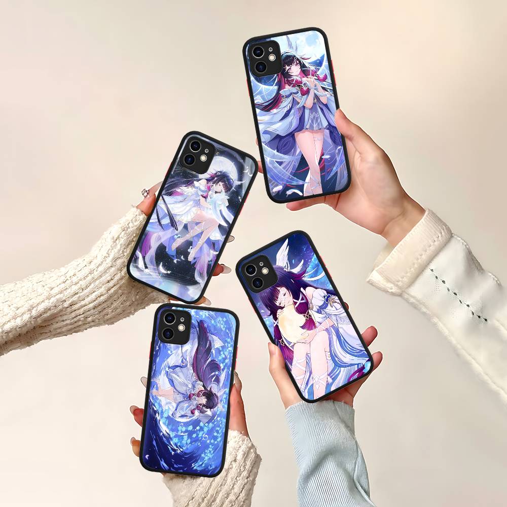 Genshin Impact Columbina Phone Case For IPhone 16 15 14 11 12 13 Pro Max Plus 12 XS Max Back Cover Matte Case