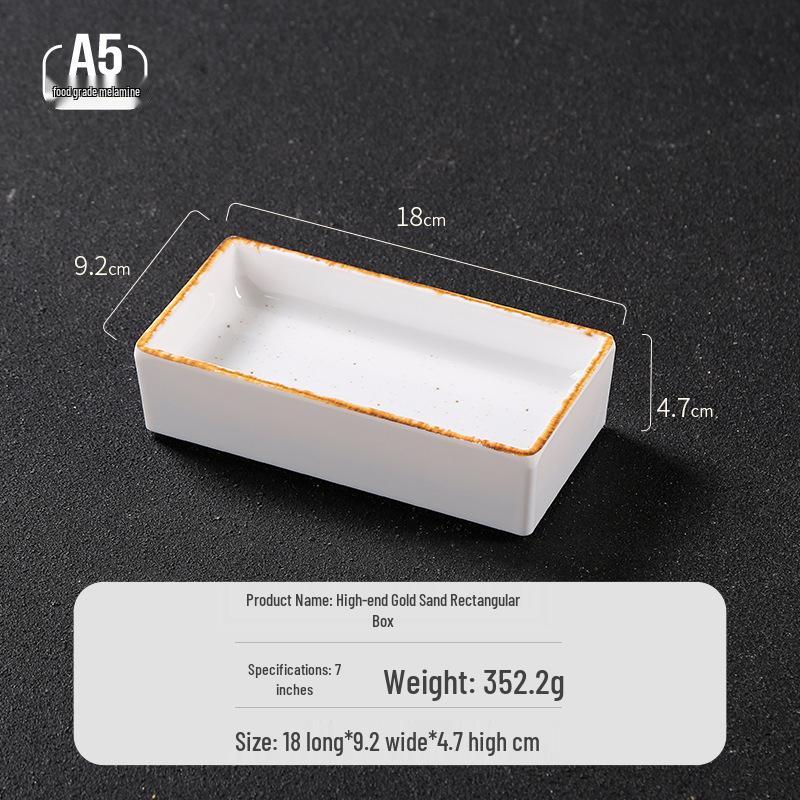 Melamine Dual-Compartment Dipping & Sauce Dish - Imitation Porcelain Tableware for Hot Pot & Barbecue