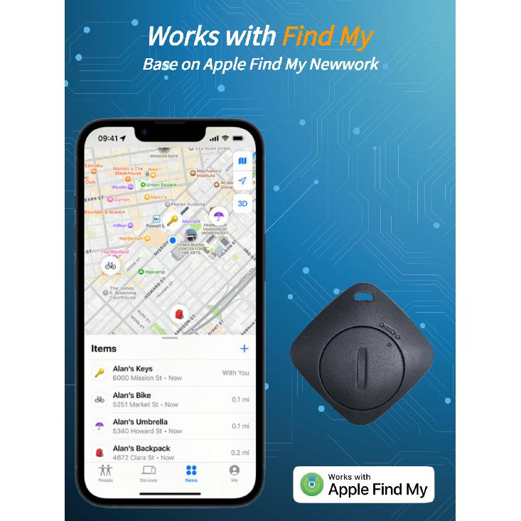 AiYaTo Bluetooth Gps Tracker Tag Key Finder Airtag Work With Apple Find My Global Network Air Tag Locator Itag For IOS Bags Cars