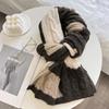 High Quality Classic Wool Blend Solid Scarf Men Women Winter Autumn Knitted Thick Warm Muffler Male Female Korean Version Scarf