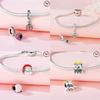 Santa Claus Christmas Tree Sleigh Gingerbread Man Beads Copper Charms Pendant Fit Women Diy Original Bracelet Jewelry Gift