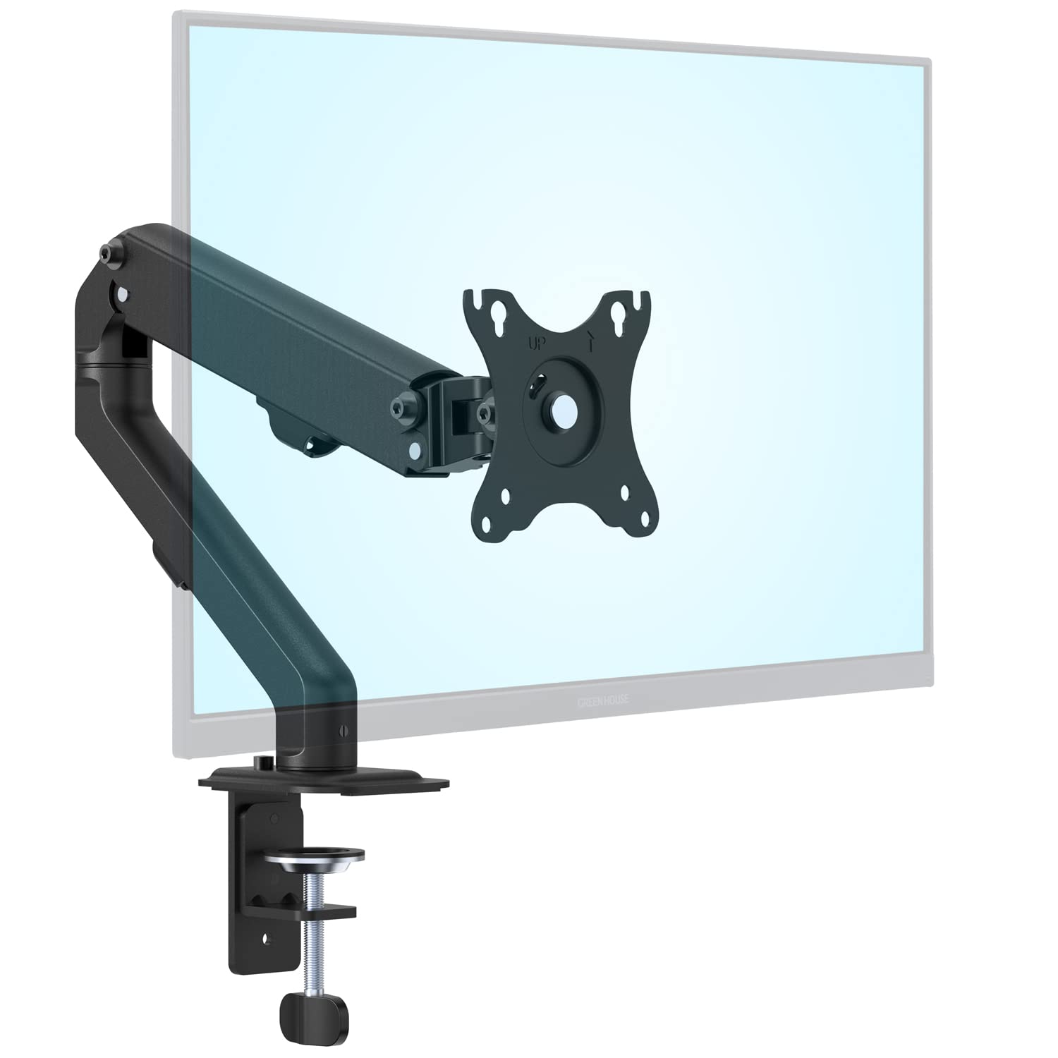 

Green House Monitor Compatible with inch Load capacity Mechanical Arm, 17-27 monitors, 2.5-7kg, GH-AMDF1-BK чорний