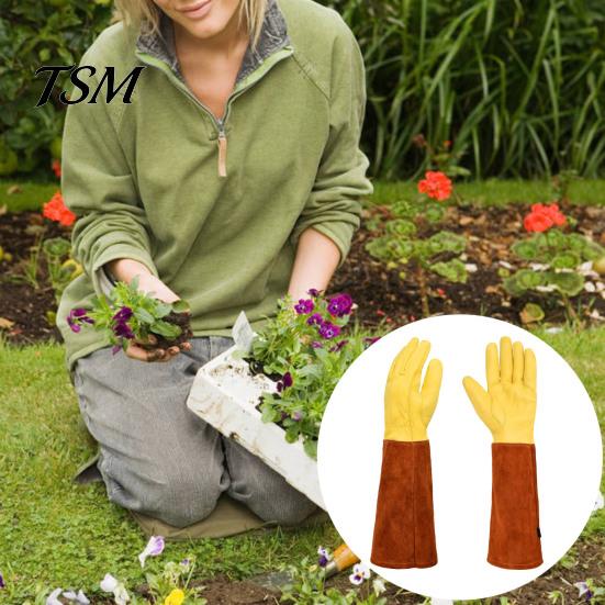 Thorn Proof Gloves 1 Pair Garden Wear Resistant Puncture-Proof Breathable Elbow Puncture-proof Work Length Full Coverage Labor Protection Long