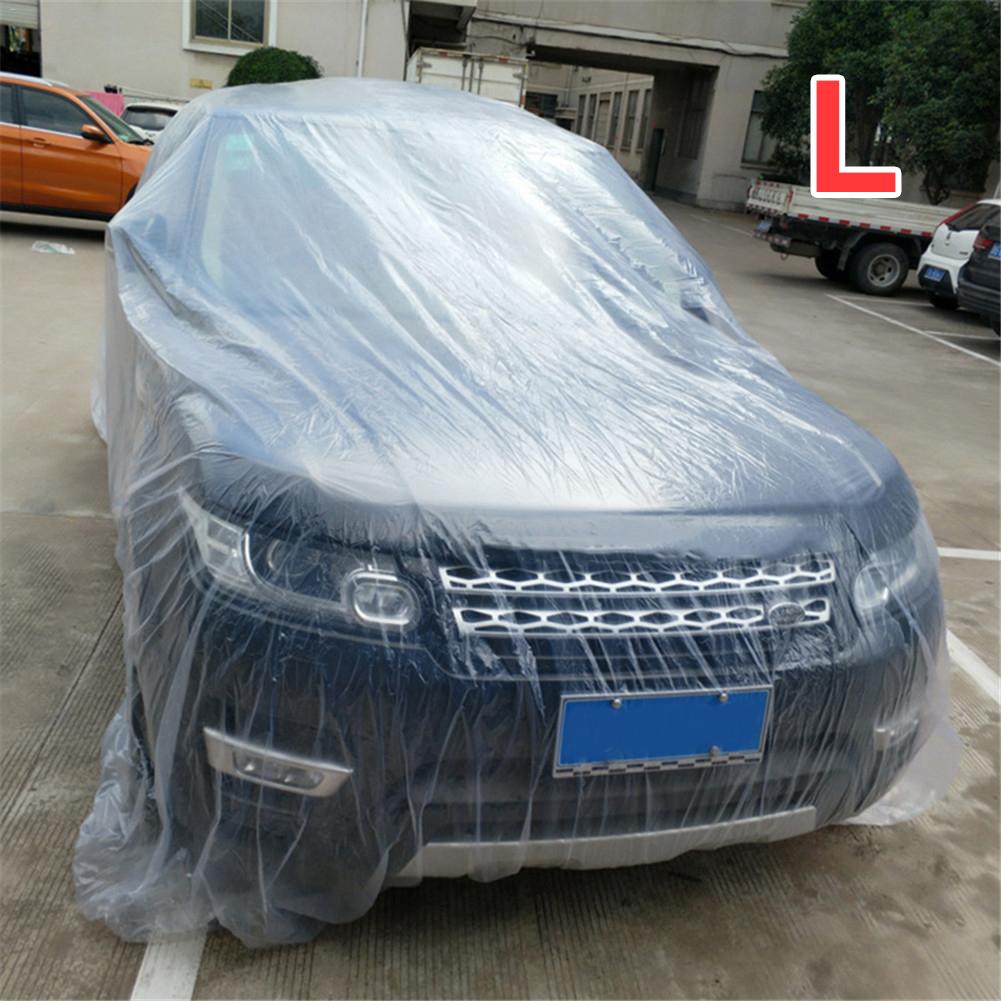 Einweg-Autoabdeckung PE-Folienmaterial Transparente Einweg-Autoabdeckung Wasserdichte Autoabdeckung Polyethylen-Kunststoffmaterial
