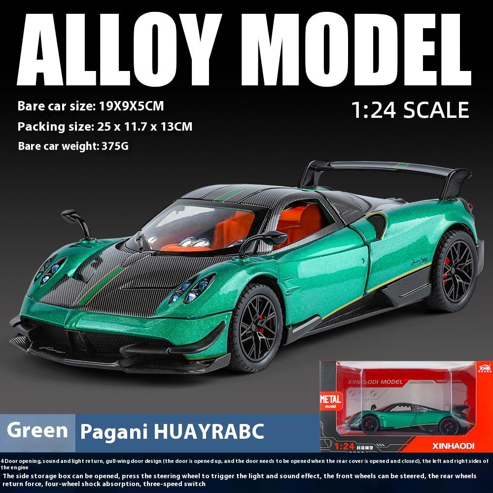 1:24 Scale Pagani Huayra Alloy Car Model with Retro Pull-Back Action, Perfect Kids Gift for Racing Fans & Display Collectibles