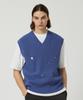W Standard Punched V-Neck Vest [3 Colors]