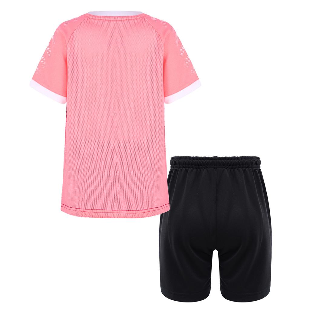 Children's Boys Sports Set 2-Piece Quick-Drying T-Shirt + Shorts Tracksuit for Jogging Football Basketball Clothing