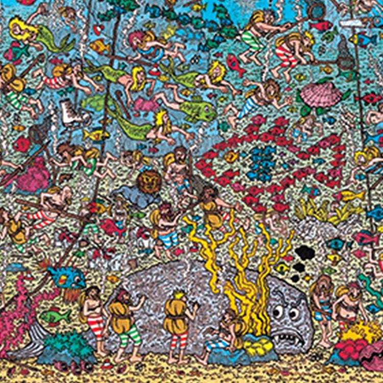 2014 Piece Jigsaw Puzzle - Find Wally Deep Sea Divers (Mini), Popular Korean Puzzle