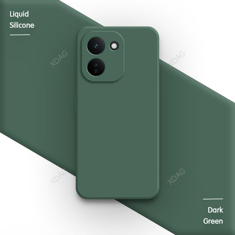 Soft Funda Phone Case for VIVO iQOO Z11 Z11X Turbo 5G Classic Contracted Pure Color Liquid Silicone Shockproof Luxury Back Cover