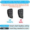 Sindeda For Chevy Key Fob Cover With Keychain Soft Full Protection Key Shell Key Case Compatible With -2025 GMC Yukon Tahoe Suburban 1500 2500HD