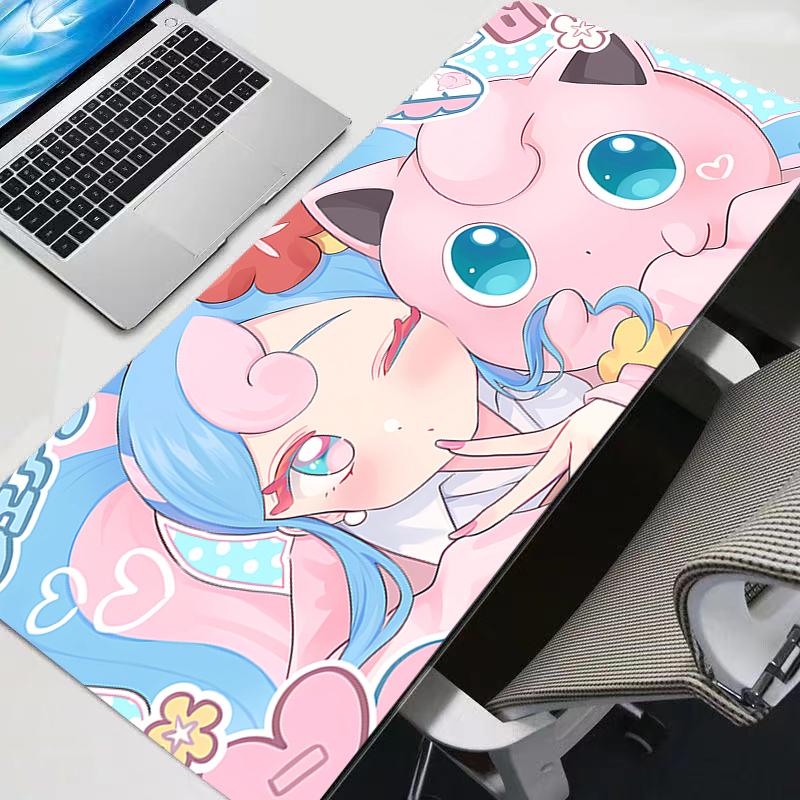 Mouse Pad durable Kawaii Gaming Accessories Pokemon Pikachu PC Computer Keyboard Gamer Desk Mat alfombrilla xxl Mousepad