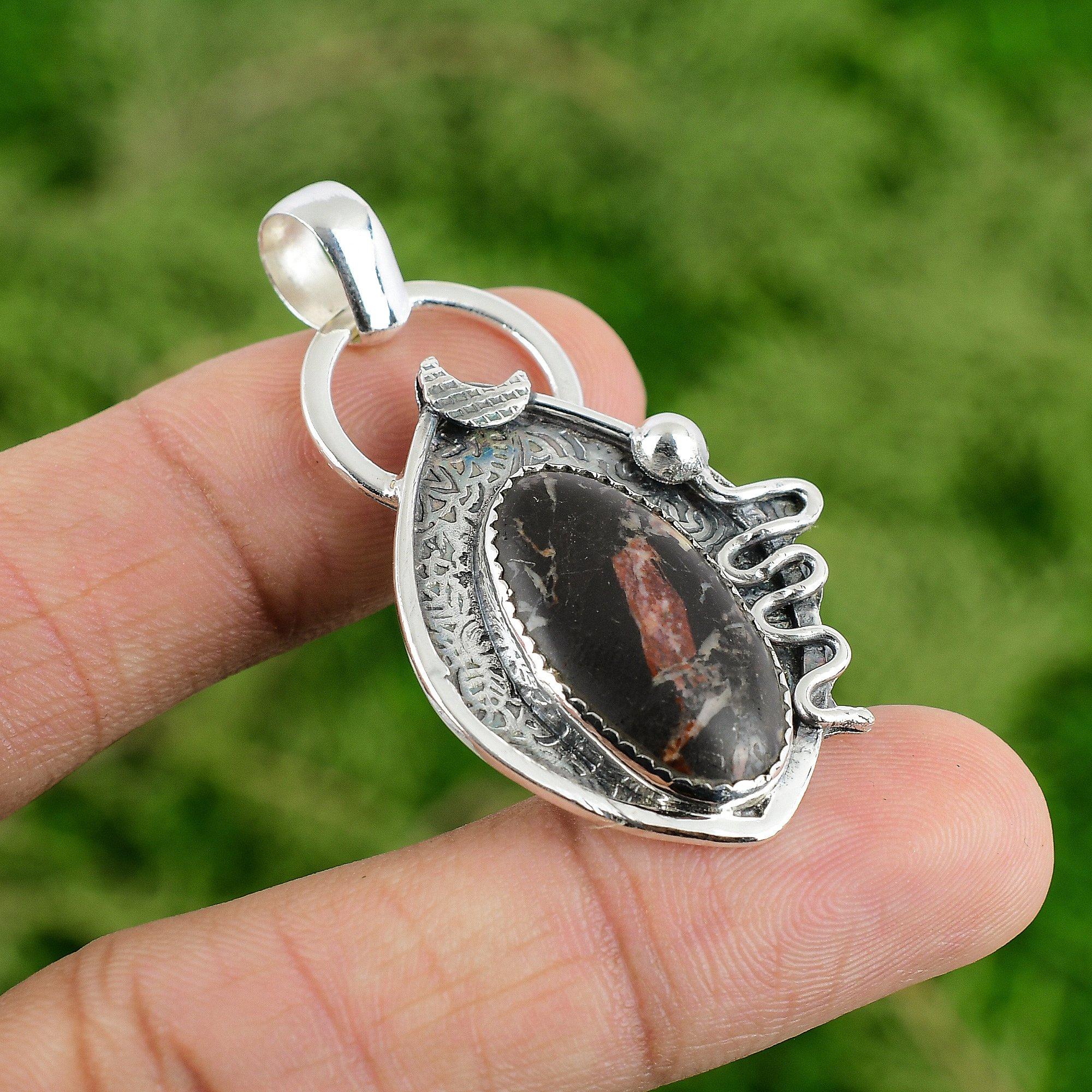 

Oval Mookaite Gemstone Bezel Daughter Engagement New Pendant 925 Sterling Silver