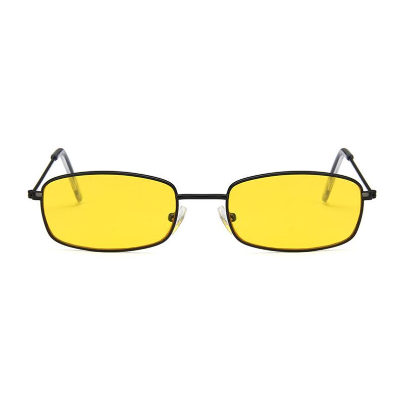 Korean Fashion Retro Square Sunglasses 182 – Versatile Ocean Lens Street Style