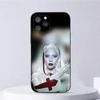 Custodia per Telefono con Album di L-Lady G-Gaga Per iPhone 16,15,14,13,12,11,Plus,Pro Max,XS,X,XR,SE,Mini,8,7 Cover Nera in Morbido Silicone