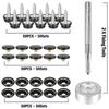 150Pcs/Set Snap Fastener Button Screw Studs Kit for Boat Cover Tent Marine Grade Snap Fastener Stainless Steel Snap Buttons