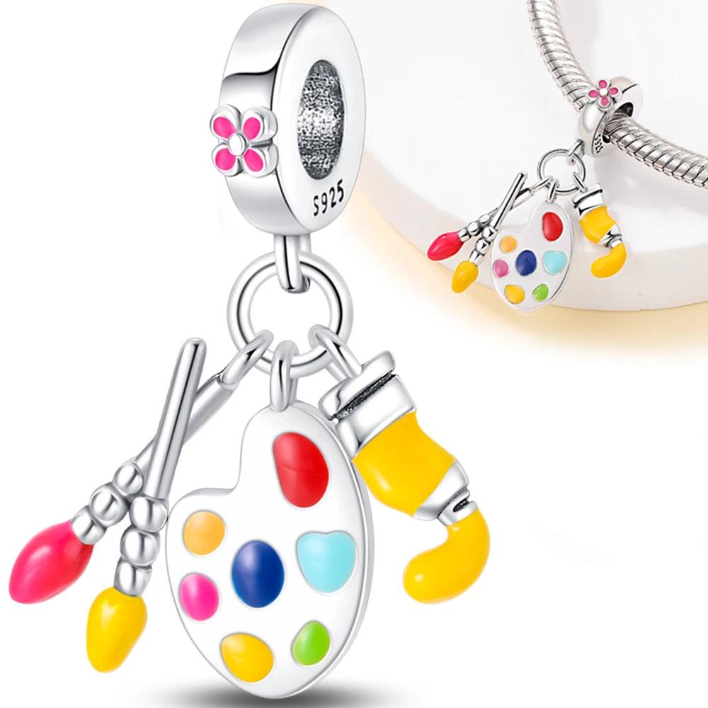 Copper Career Series- Doctor Teacher Art Music Charm Bead Fit Original Bracelet For Women Jewelry Making