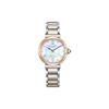 L Series Little Bell Flower Series Fashion Casual Waterproof Light Energy Quartz Steel Strap Women's Watch Fritillary Dial EM1074-82D
