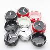 4Pcs 75mm Car Wheel Center Cap Hub Covers Badge For Mercedes Benz AMG B/C/E/S Class C43 C63 E43 E53 E63 GLC CLA GLK Accessories OZ3