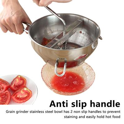 Passaverdure Manuale in Acciaio Inossidabile Schiaccia Marmellate Verdure Frutta Patate Aglio Pressa per Fango