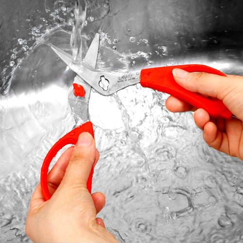 Hasegawa Cutlery Scissors, Housewife's Choice Kitchen Scissors, Red, FK-190