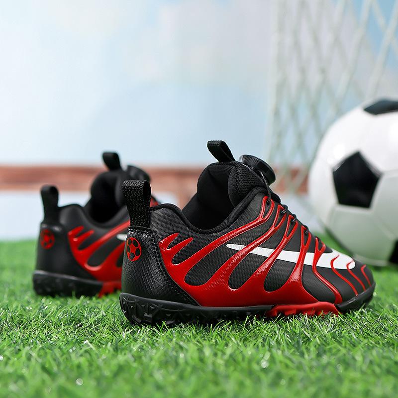 New children's football shoes boys and girls broken nail non-slip sneakers student competition breathable football shoes