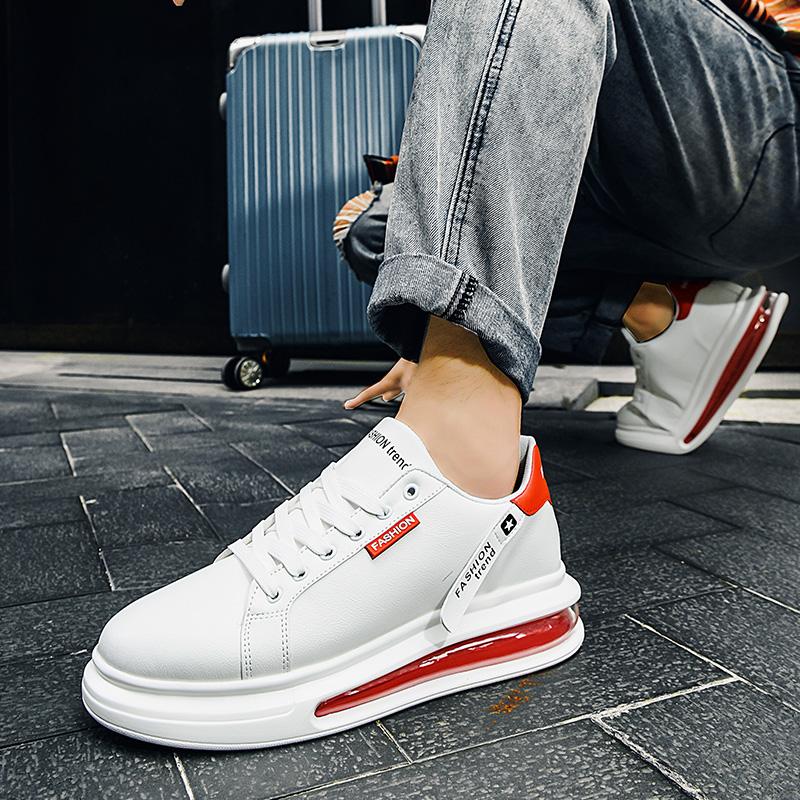 Tenisky Pánské Módní Ležérní Boty Pánské Dědovské Boty Kontrastní Barva Spojování Trend Všestranné Pánské Boty Pánské Malé Bílé Boty