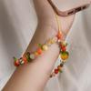 Color Mobile Phone Lanyard Wrist Strap Women's Hand-Held Chain Short Anti-Lost Cell Phone Case Cute Lanyard Key Pendant