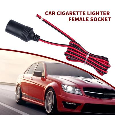 1 יחידה 12V 24V מצית עם כבל 30 ס"מ שקע אספקת חשמל 15A מתאם תקע זכר מחבר אוטומטי שקע מטען