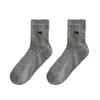Socks Summer Thin Bow Stack Socks Versatile Trendy Medium Thin Breathable Student Stockings