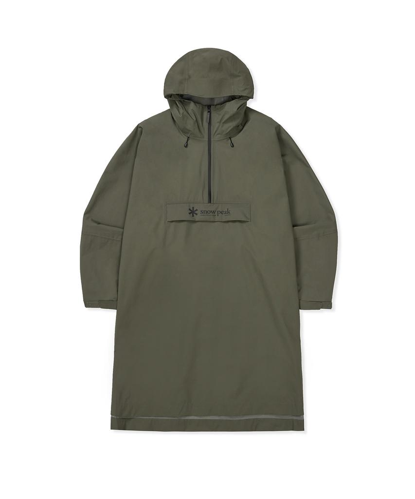 Snowpeak Apparel 3L Waterproof Poncho (S25Zupjk09) Khaki