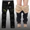 Winter Thick Warm Outdoor Pants Men Waterproof Long Trousers Trekking Camping Pants Removable Fur Lined Velvet Inside