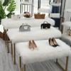 Plush White Fur Mat for Window Display, Cabinet Padding, Shoe Cushion, or Booth Carpet