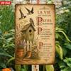Metal Decorative Sign La Vie Est Faite De Petits Bonheurs