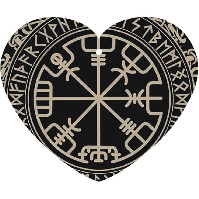 

Магический дизайн, скандинавские руны, компас, изображение, круглая форма, автомобильные освежители воздуха, набор карточек из 4 ломтиков : Подвесные ароматизированные карточки для гардероба, ванной, автомобиля 1 Count (Pack of 4)