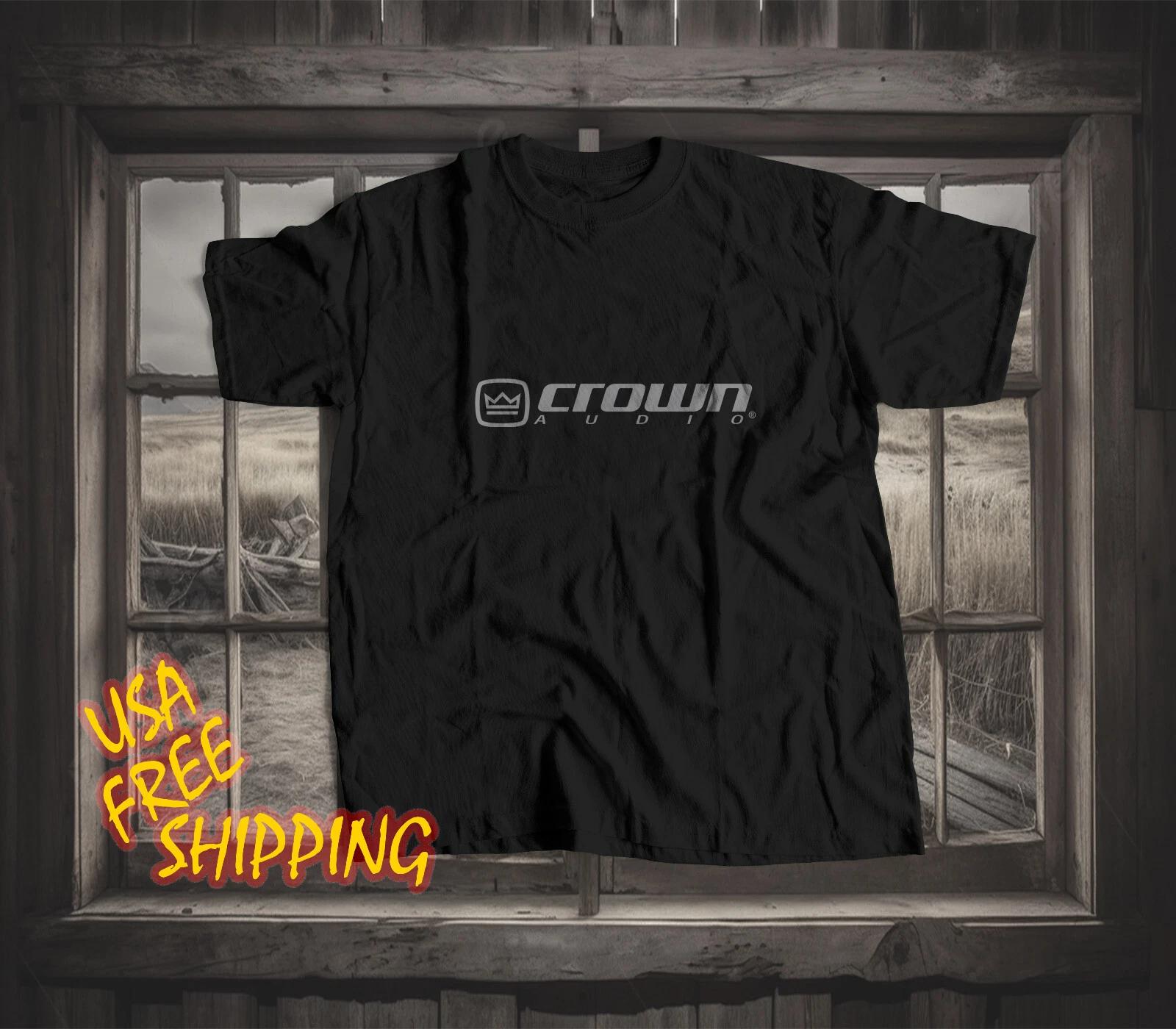 New Shirt Crown Audio - Active Logo Funny T-shirt Made In America S to 5XL S