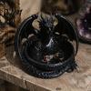 Cooles Tischornament 3D-gedruckter Drache Aufbewahrungsschale für Schmuck Schlüssel, Dekorativer Desktop-Organizer mit Gothic-Schlüsselschale Detaillierte Fantasy-Schuppen