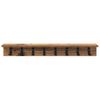 Wall Mounted Nightstand Reclaimed Wood 80 x 10.5 x 10.5 cm