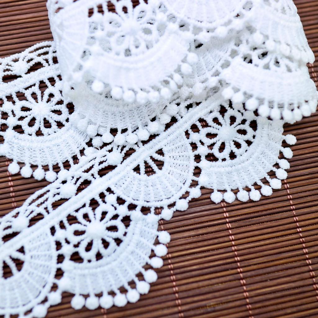 New Water Soluble Milk Silk Embroidery Lace, Lace Embroidery Lace Wedding Dress Fabric