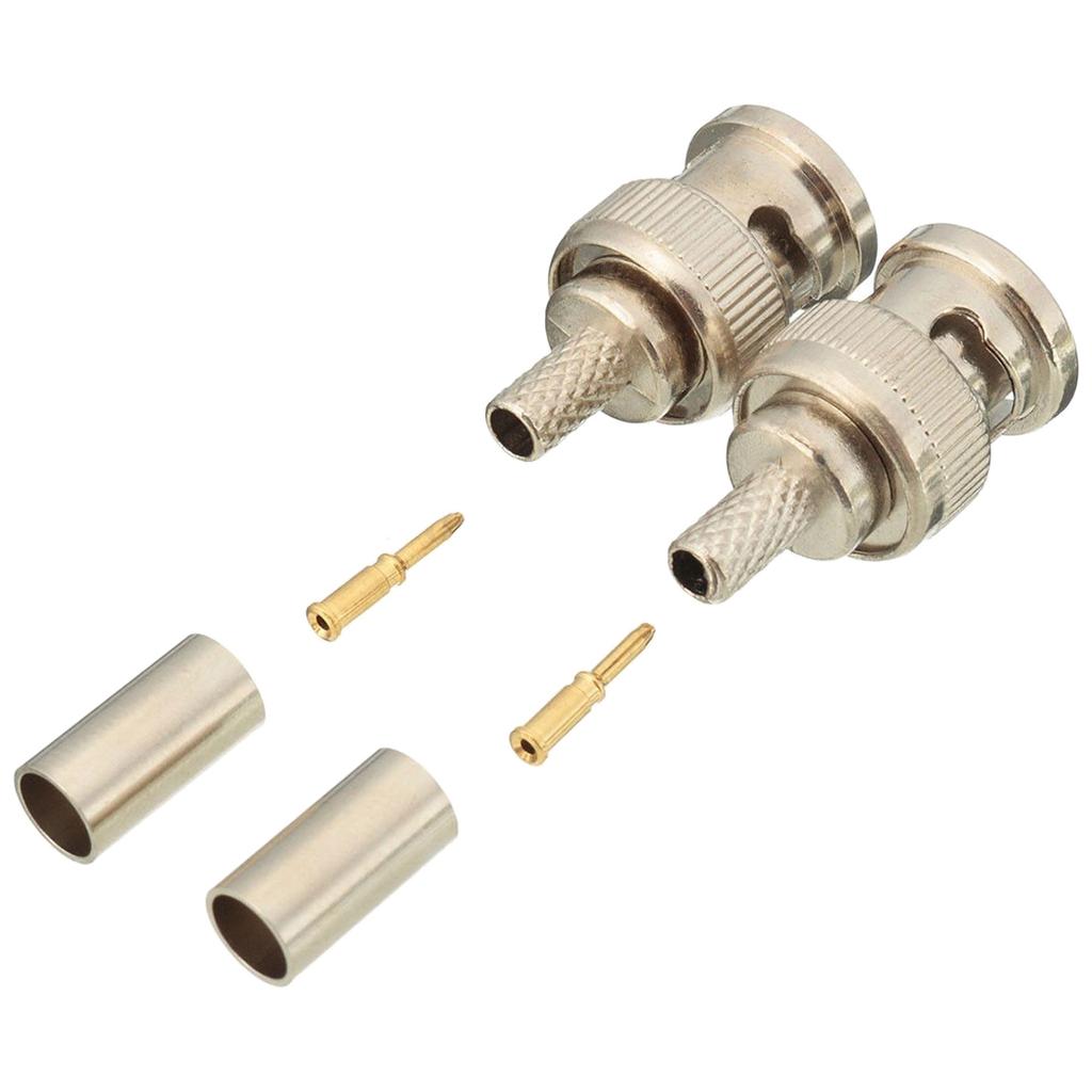 AAAF 10 Sätze 3-teilige BNC-Stecker RG58 Crimpverbinder
