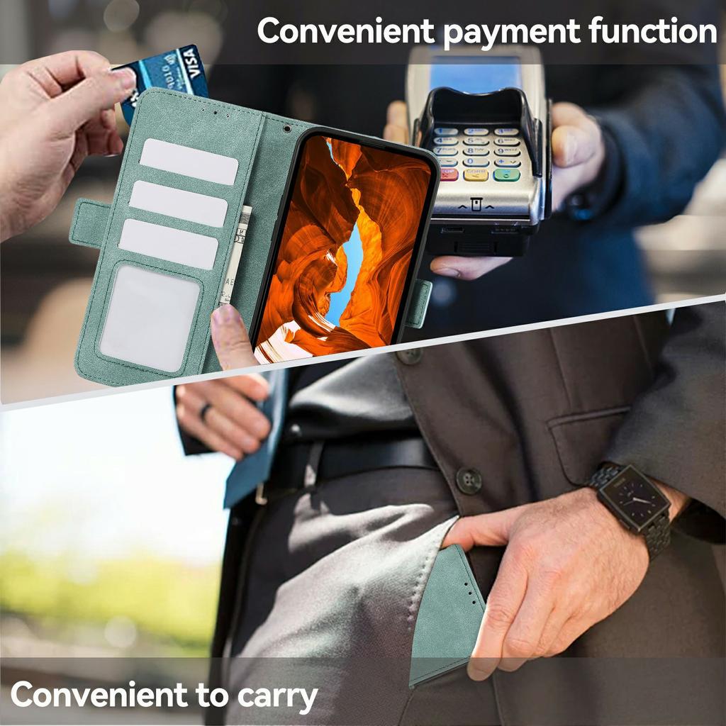 ABEEL For Samsung Galaxy A07 5G/A07 4G/A06 4G/A06 5G Case PU Leather Folio Stand View RFID Blocking Phone Cover