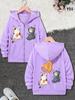 Giacca con zip e cappuccio per bambina, con simpatico gatto cartone animato che graffia, manica lunga, felpa casual per bambini per l'uso quotidiano, da strada, all'aperto