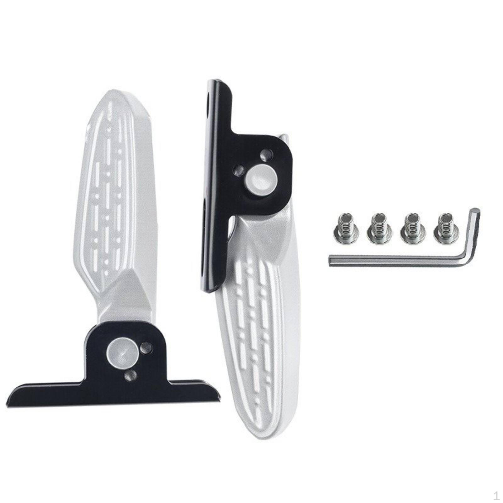 Aluminum Alloy Footrest Peg Easy to Install Folding Pedal NonSlip