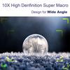 FotoZ 49mm 10x Professional Macro Conversion Super Macro Lens for Canon EOS M6 M50 Mark II M100 M200 R50 R100 Kit Lens Lens, EF-M 15-45mm RF-S 18-45mm