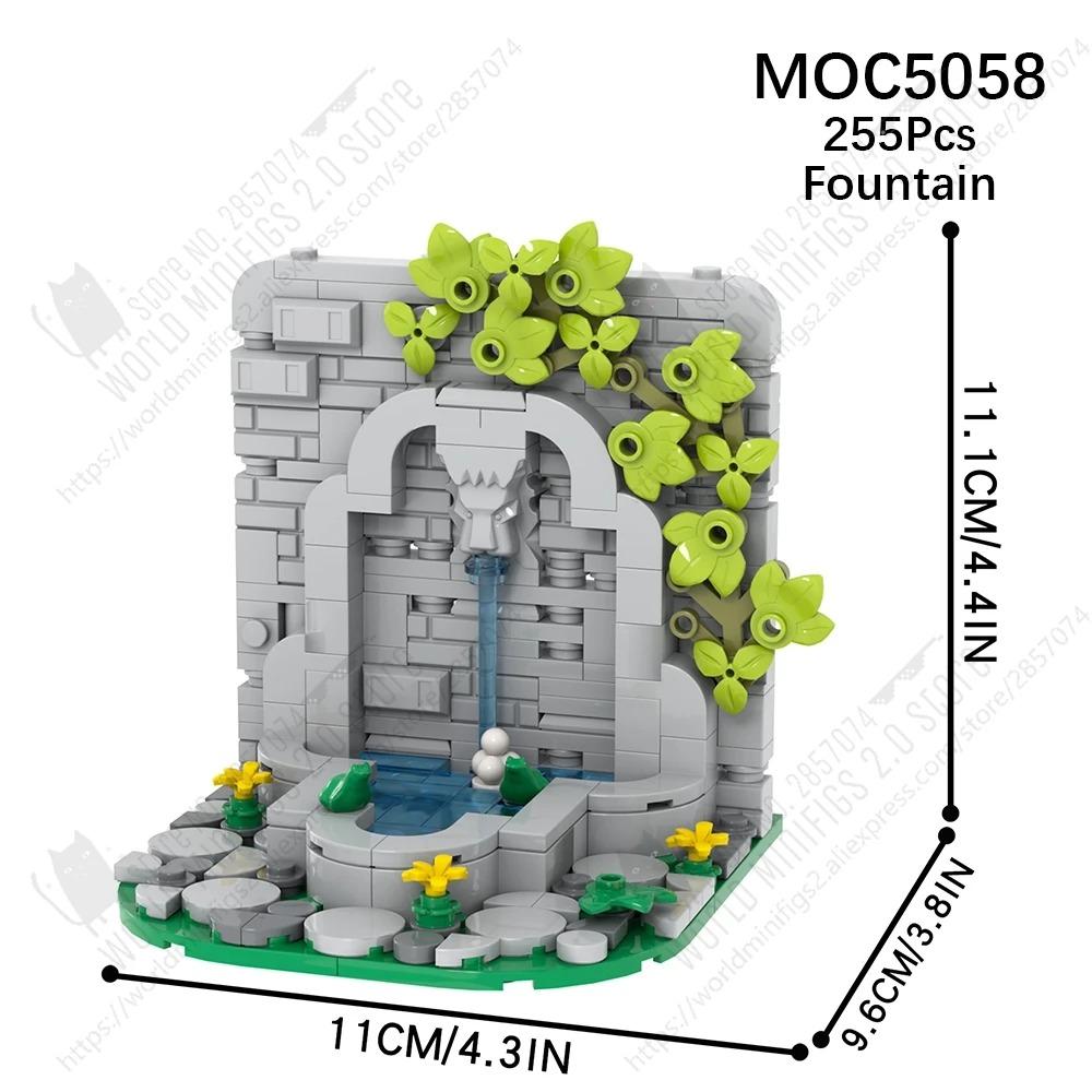 MOOXI MOC Medieval Castle City Wall Tower Architecture Military Building Blocks Adult Set Bricks Assembly Kids Toy Birthday Gift