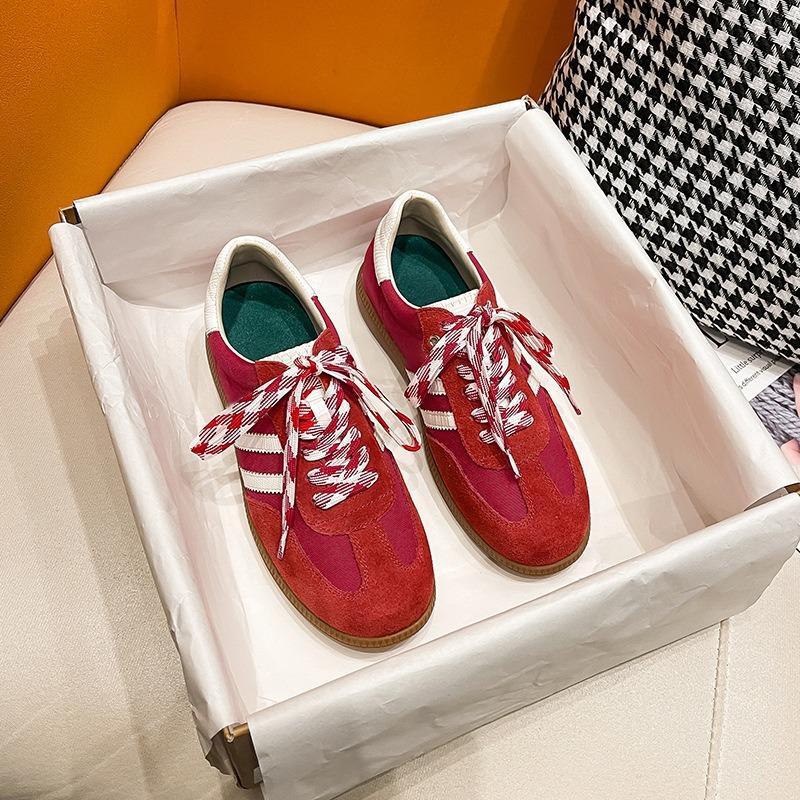 Retro Versatile Color Matching Platform Casual Sports Board Shoes Women's Spring New Models