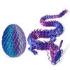 1/2Pcs 3D Printed Dragon With Egg Articulated Dragon Full Body Joints Can Move Rotatable Articulated Desktop Creative Kids Toys