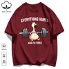The Great Goose Striving For Fitness T-Shirt Unisex Loose Cotton Tee Trendy Summer Short Sleeve Unisex All-Match Hip Hop Clothing